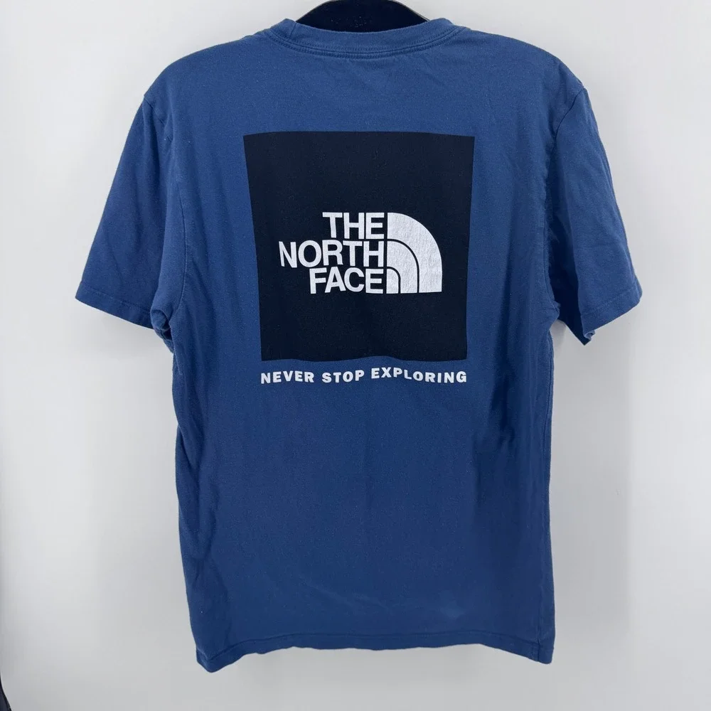 The North Face Mens‎ Circular Design Graphic T-Shirt Blue Small